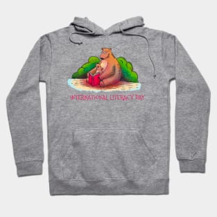 Reading Happy International Literacy Day Hoodie